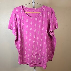 Wonder Pink Patterned Women's 2X Tee